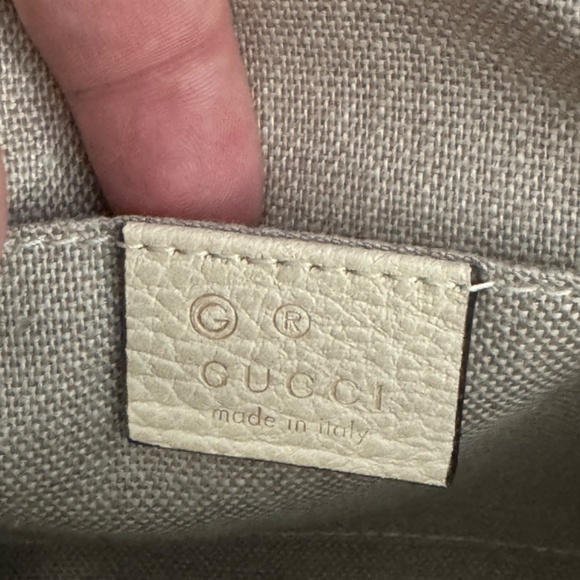 NEW GUCCI GG Canvas Bree Crossbody Bag with Leather trim - Picture 3 of 8
